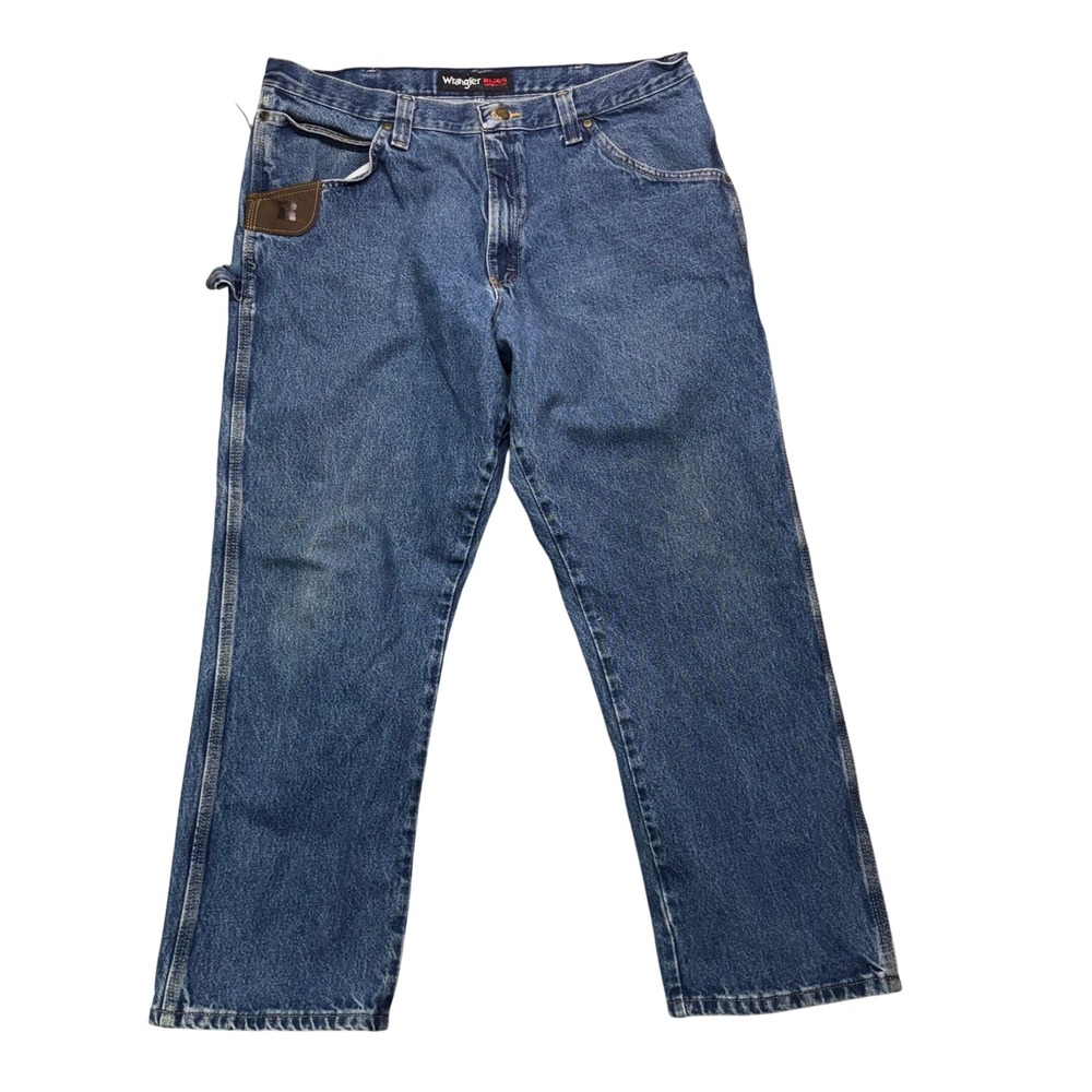 Vintage Y2K Wrangler RIGGS Workwear Carpenter Jeans Sz38x30‎ baggy utility Demin